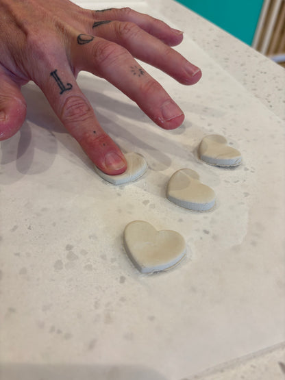 Play and Create by Brixlie: Thumbprint Heart Charm Keychains