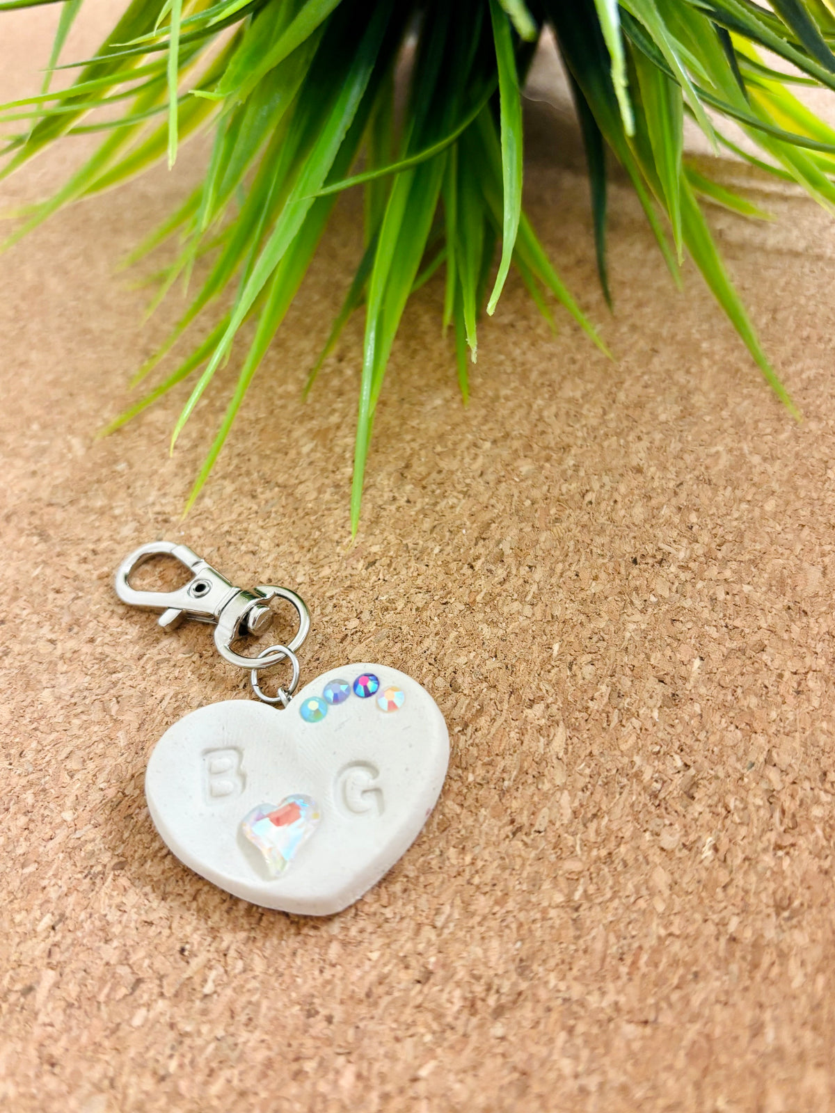 Play and Create by Brixlie: Thumbprint Heart Charm Keychains